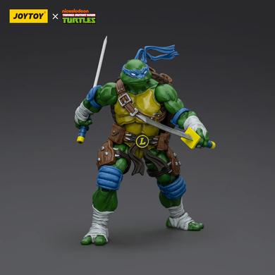 Колекційна фігура Леонардно Черепашки-ніндзя JoyToy 1/18 Teenage Mutant Ninja Turtles TMNT Leonardo