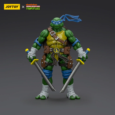 Колекційна фігура Леонардно Черепашки-ніндзя JoyToy 1/18 Teenage Mutant Ninja Turtles TMNT Leonardo