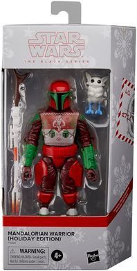 Колекційна фігура Мандалорець Star Wars The Black Series Mandalorian Warrior (Holiday Edition) (Target Exclusive)